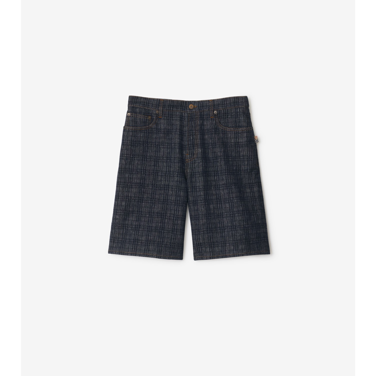 Short en denim Check