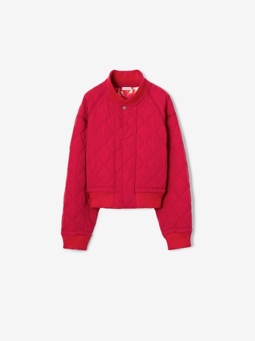 Burberry Quilted Nylon Bomber Jacket In Pink