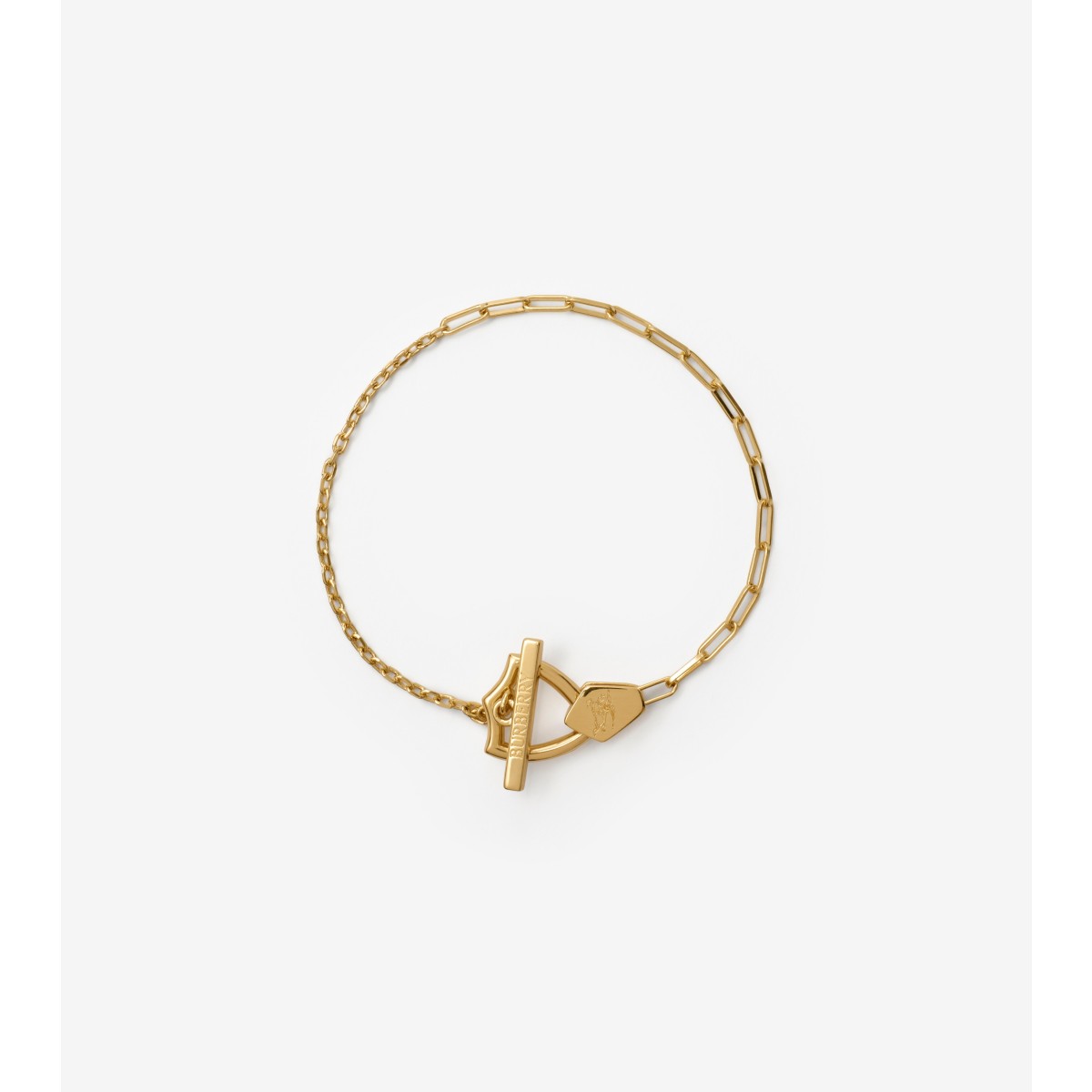 Shop Burberry Shield Bracelet​ In Gold