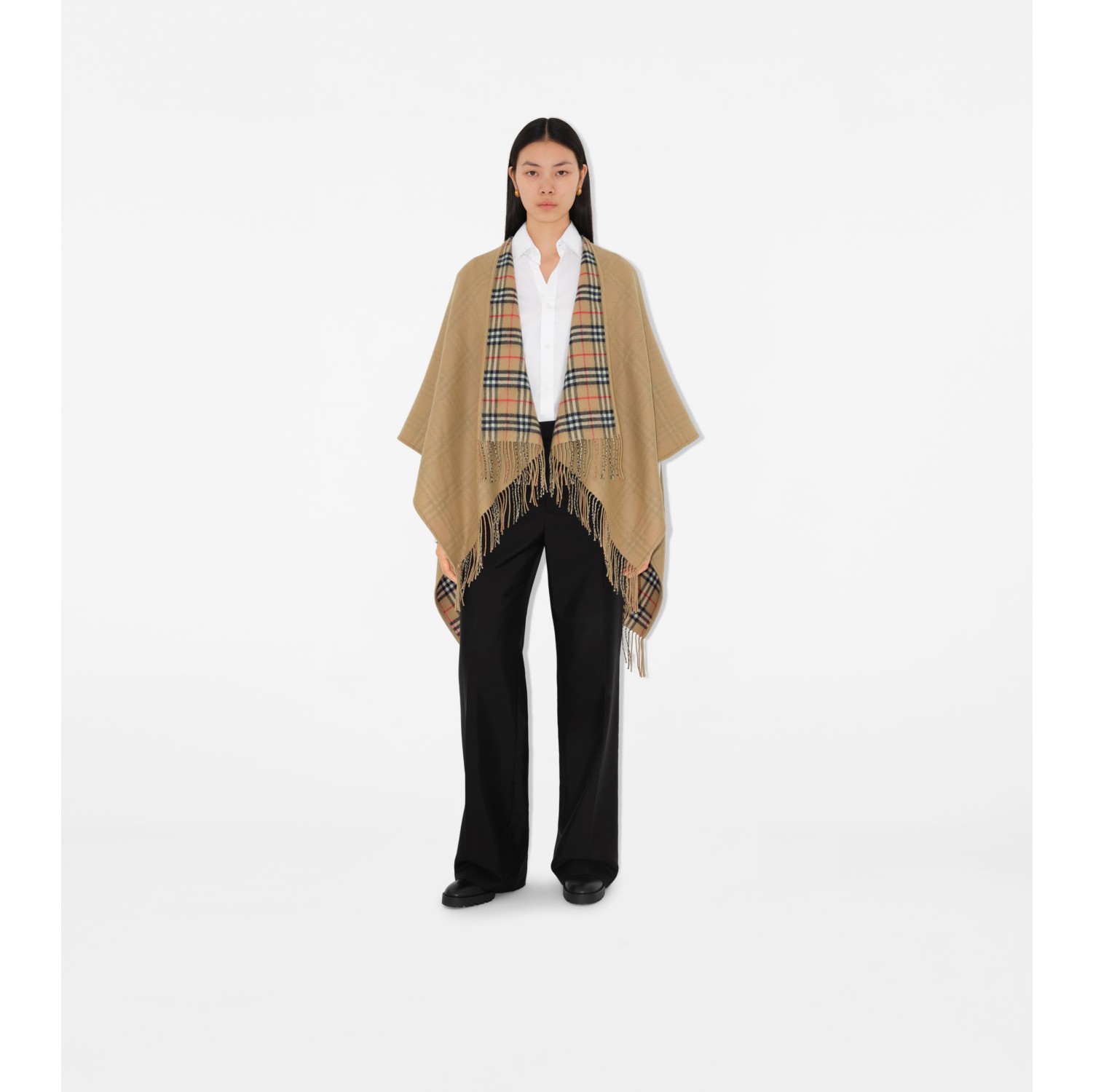 Burberry poncho reversible online