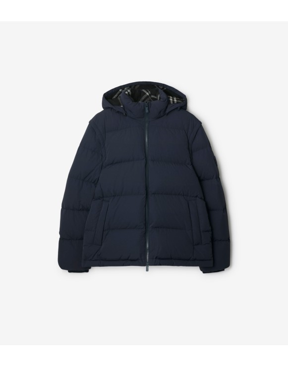 Detachable Sleeve Nylon Puffer Jacket