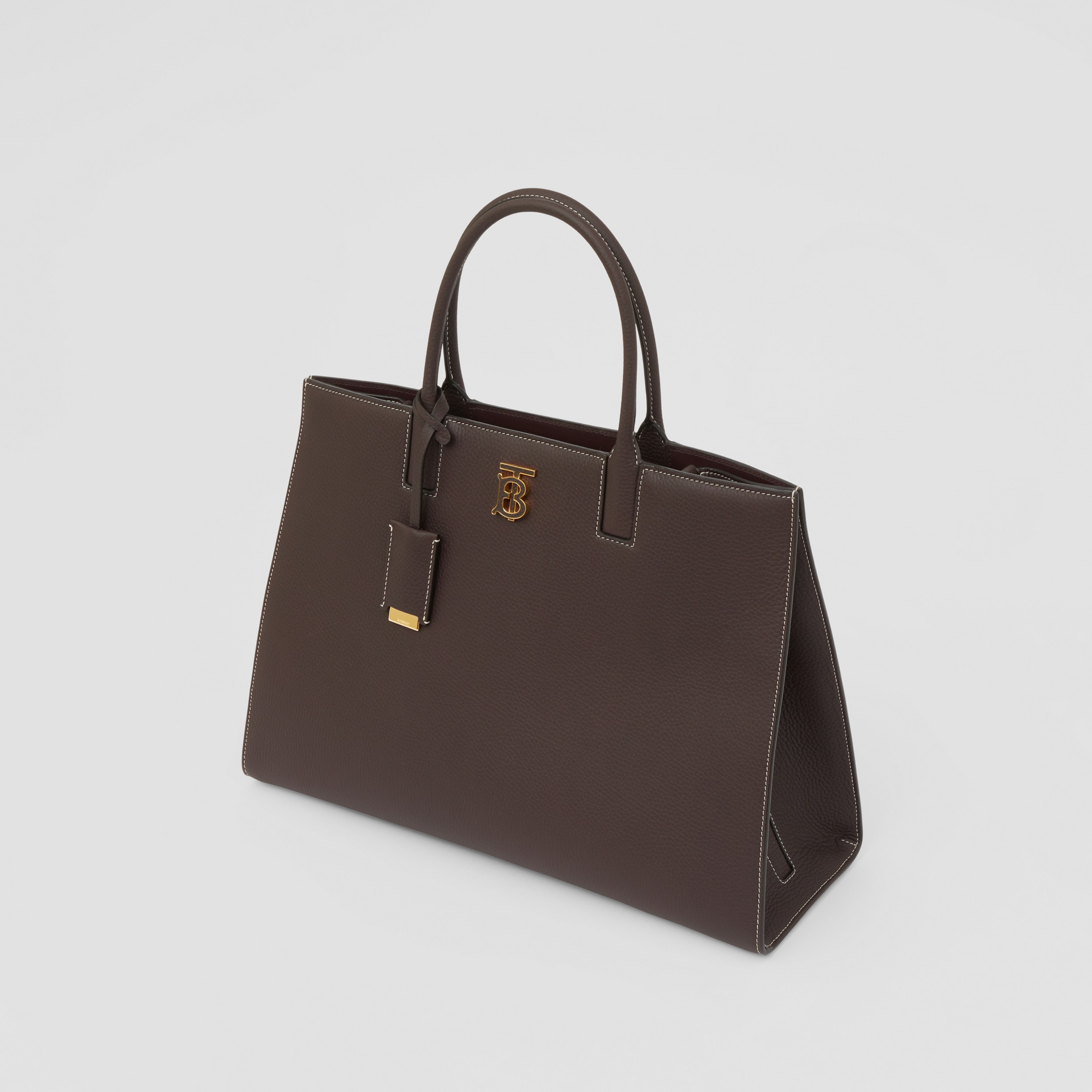 Grainy Leather Medium Frances Bag in Dark Clay Brown - Women | Burberry® Official - 4