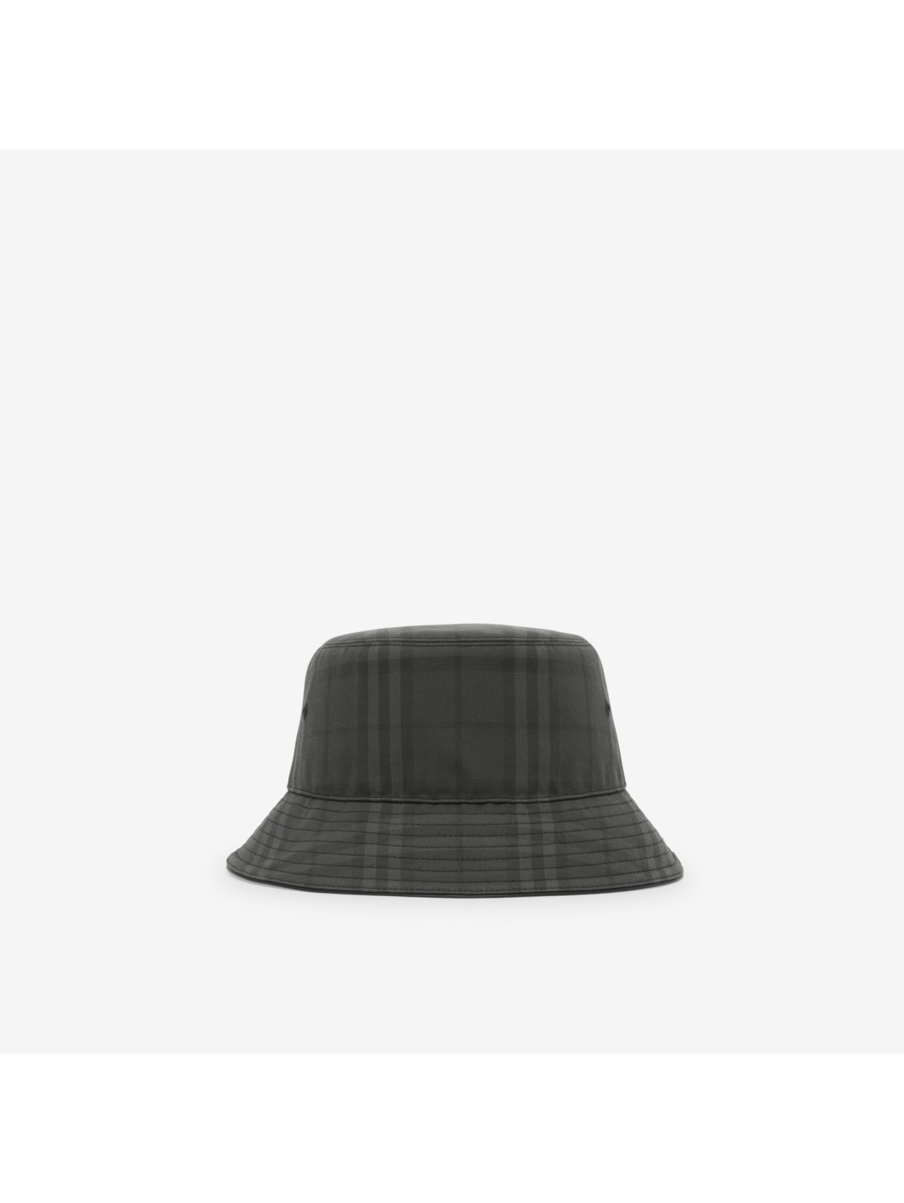 Vintage Check Cotton Bucket Hat in Charcoal | Burberry® Official