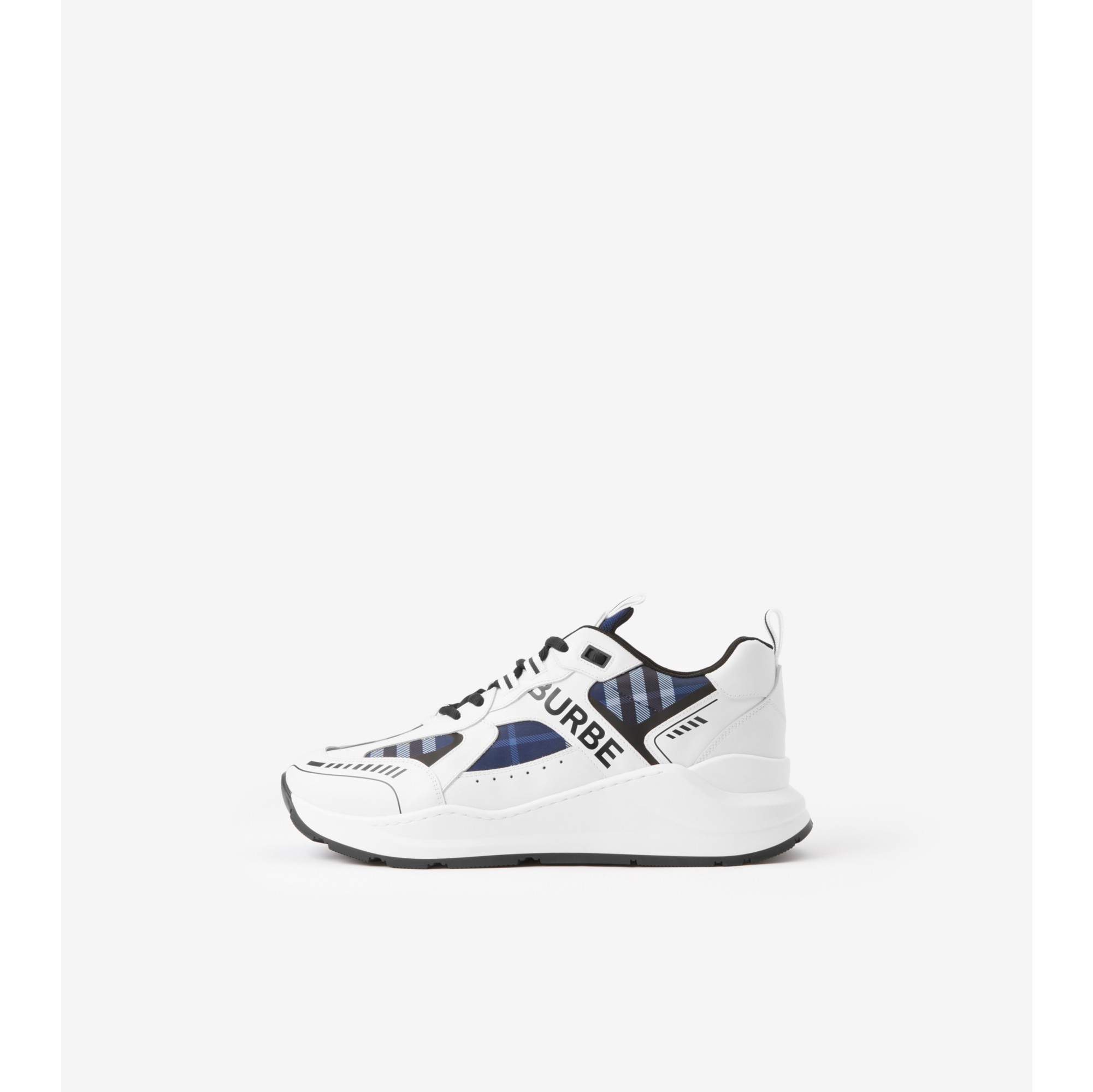 Burberry Monogram Canvas Sneaker In Blue