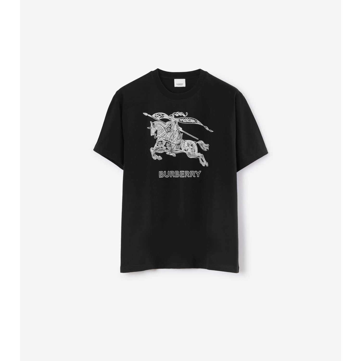 エンブロイダリーEKD コットンTシャツ (ブラック) - メンズ | Burberry