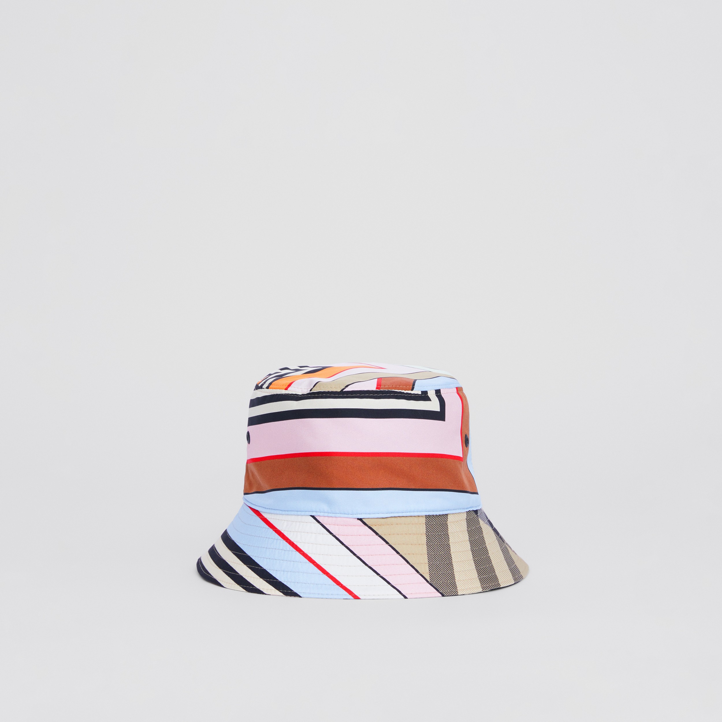 Montage Print Silk Bucket Hat in Multicolour | Burberry® Official - 4