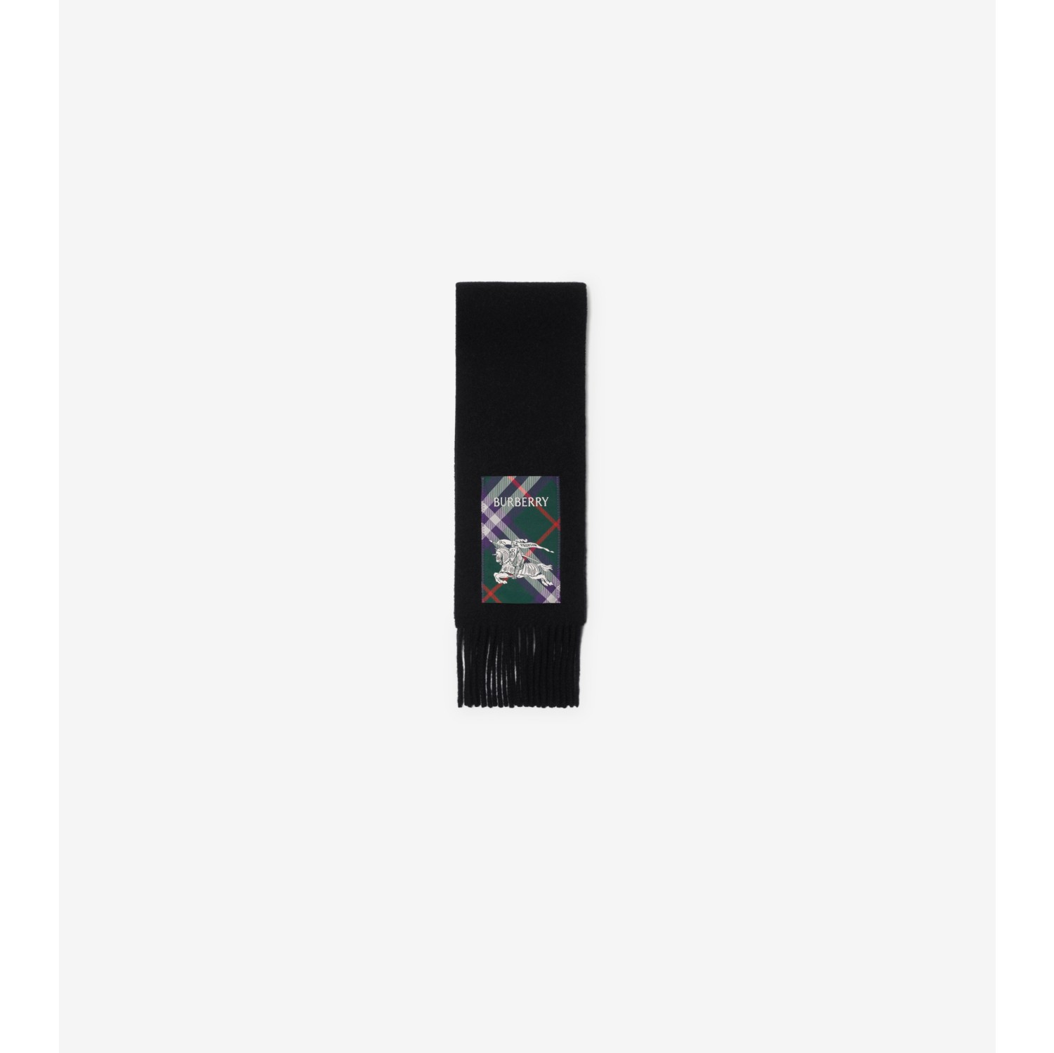 Sciarpa in cashmere con etichetta Check