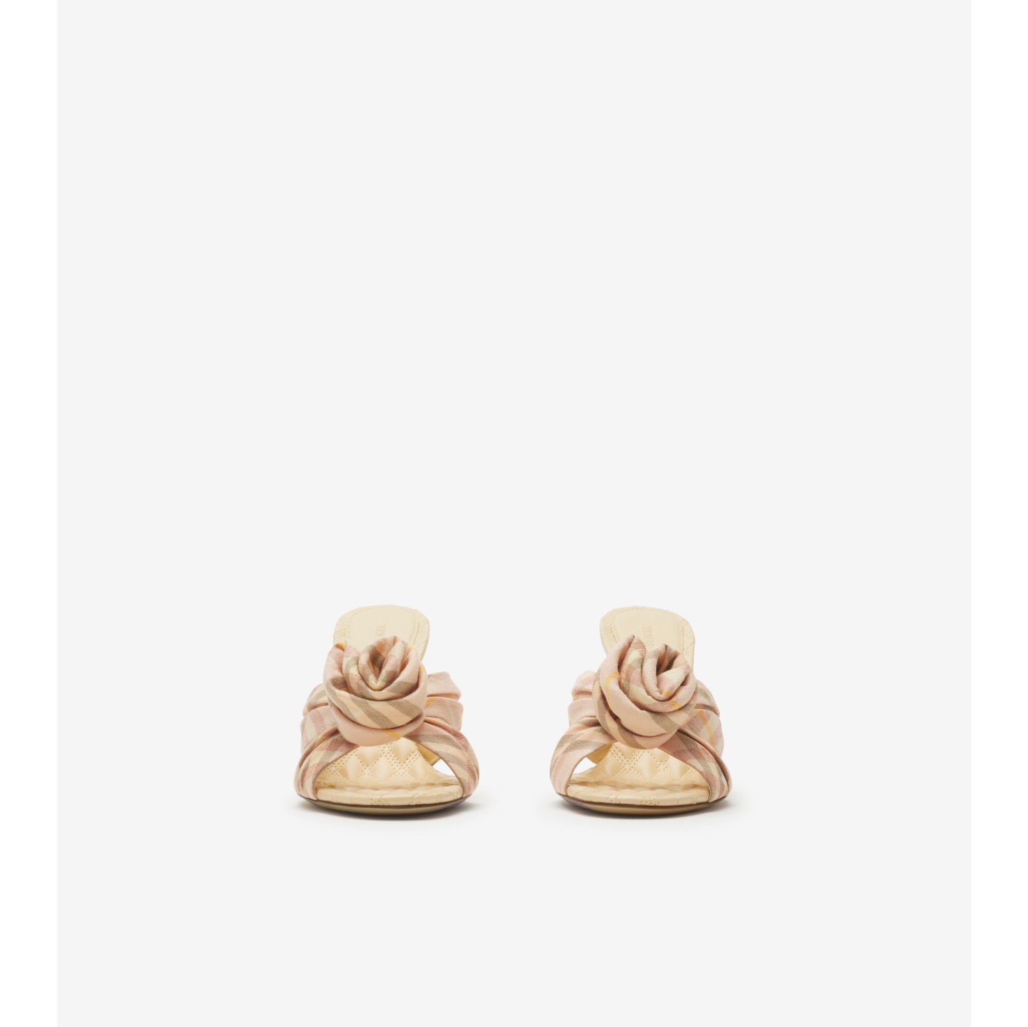 Check Mews Rose Mules​