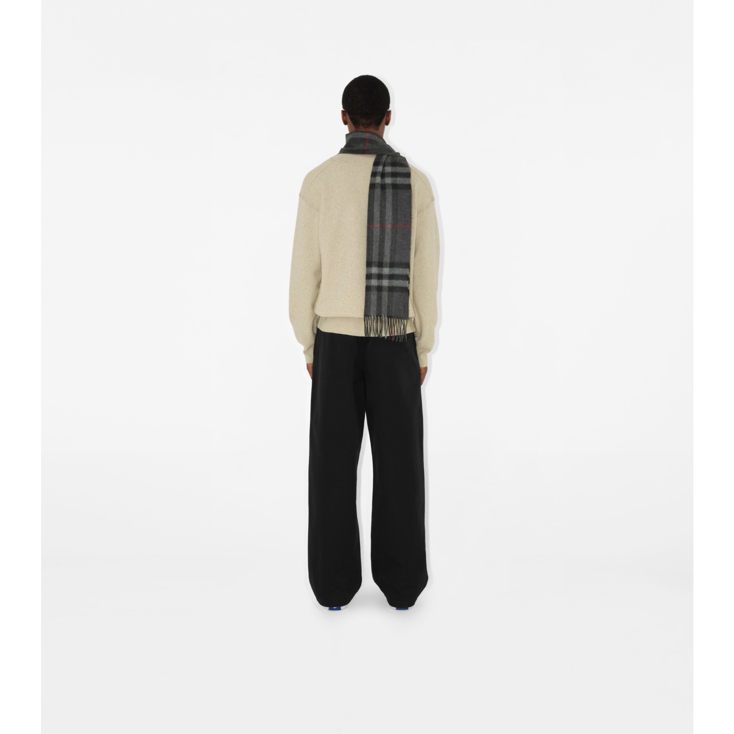 Check Cashmere Scarf