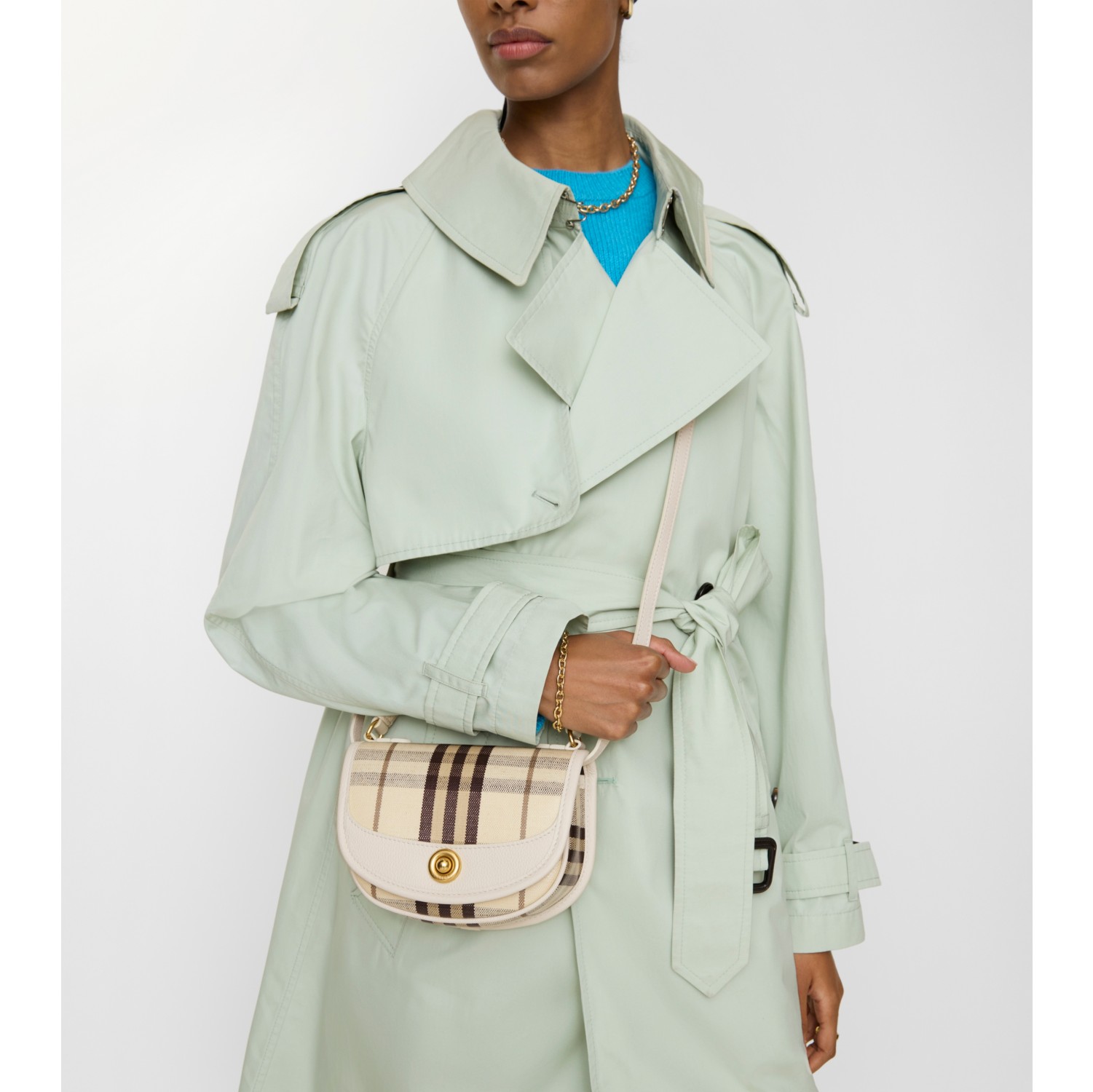 Mini Highlands Bag​ in Light beige - Women | Burberry® Official