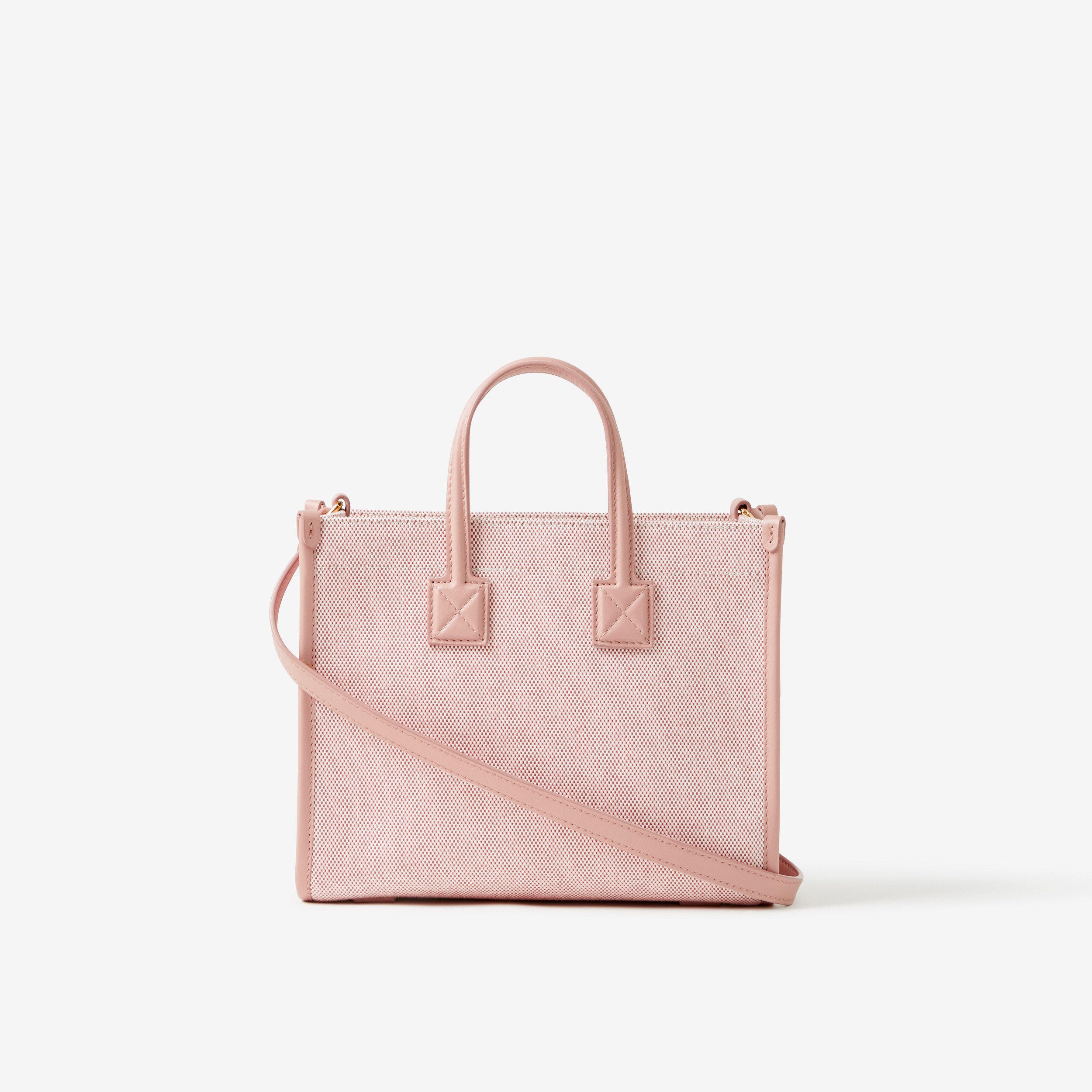 Mini Freya Tote in Bright Red/dusky Pink - Women | Burberry® Official - 3