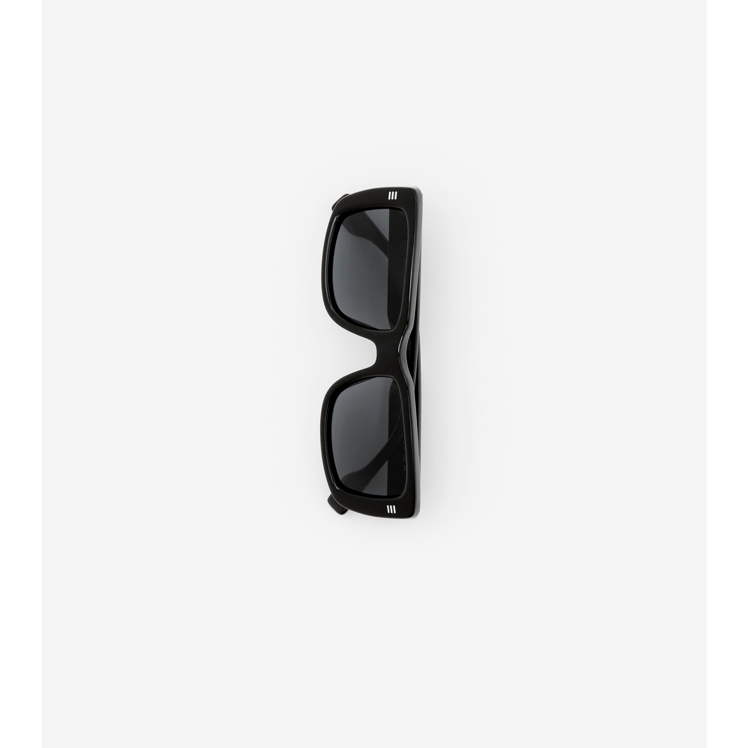 Logo Detail Square Frame Sunglasses in Black - Men | Burberry® Official