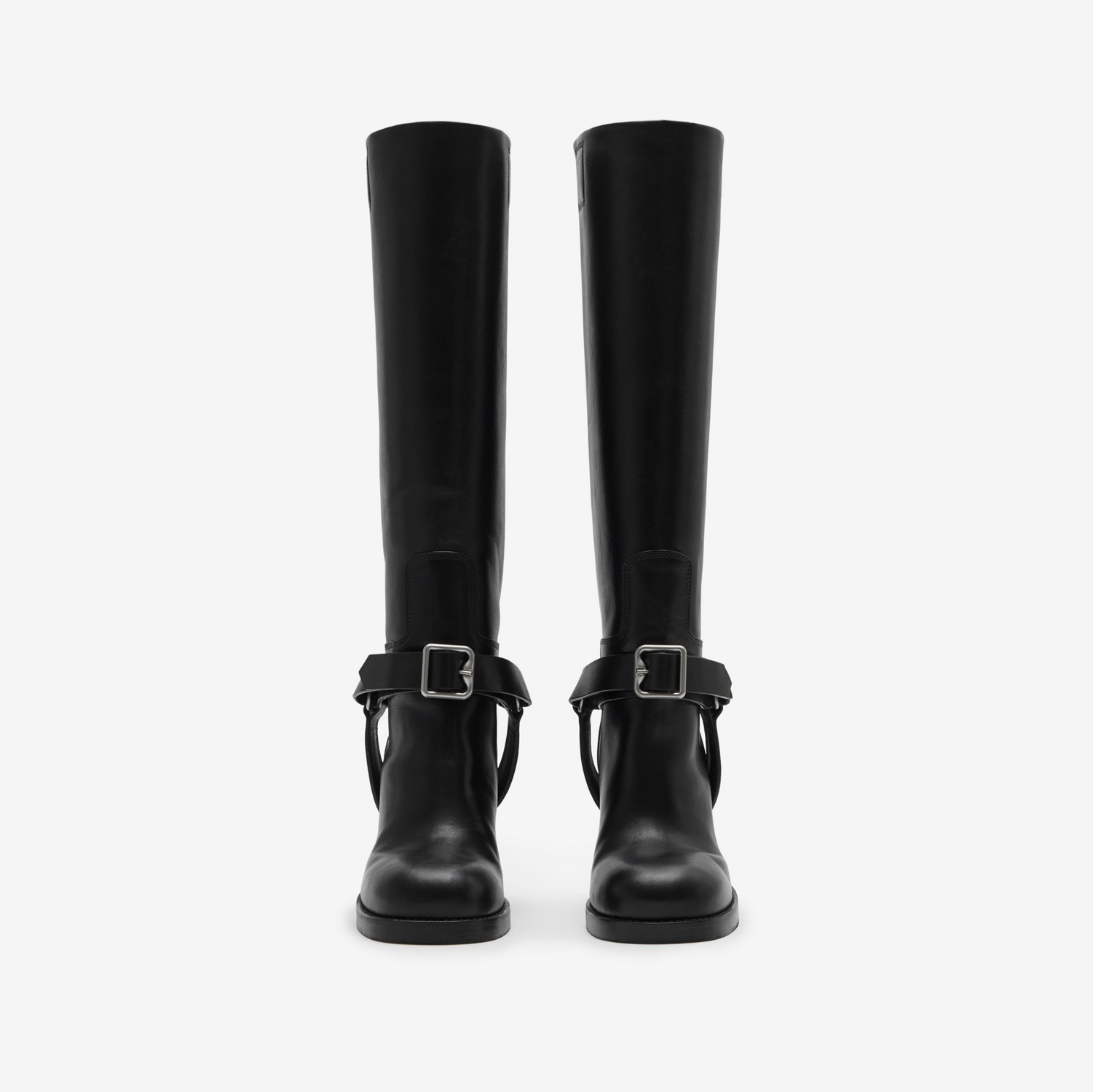Leather Stirrup High Boots