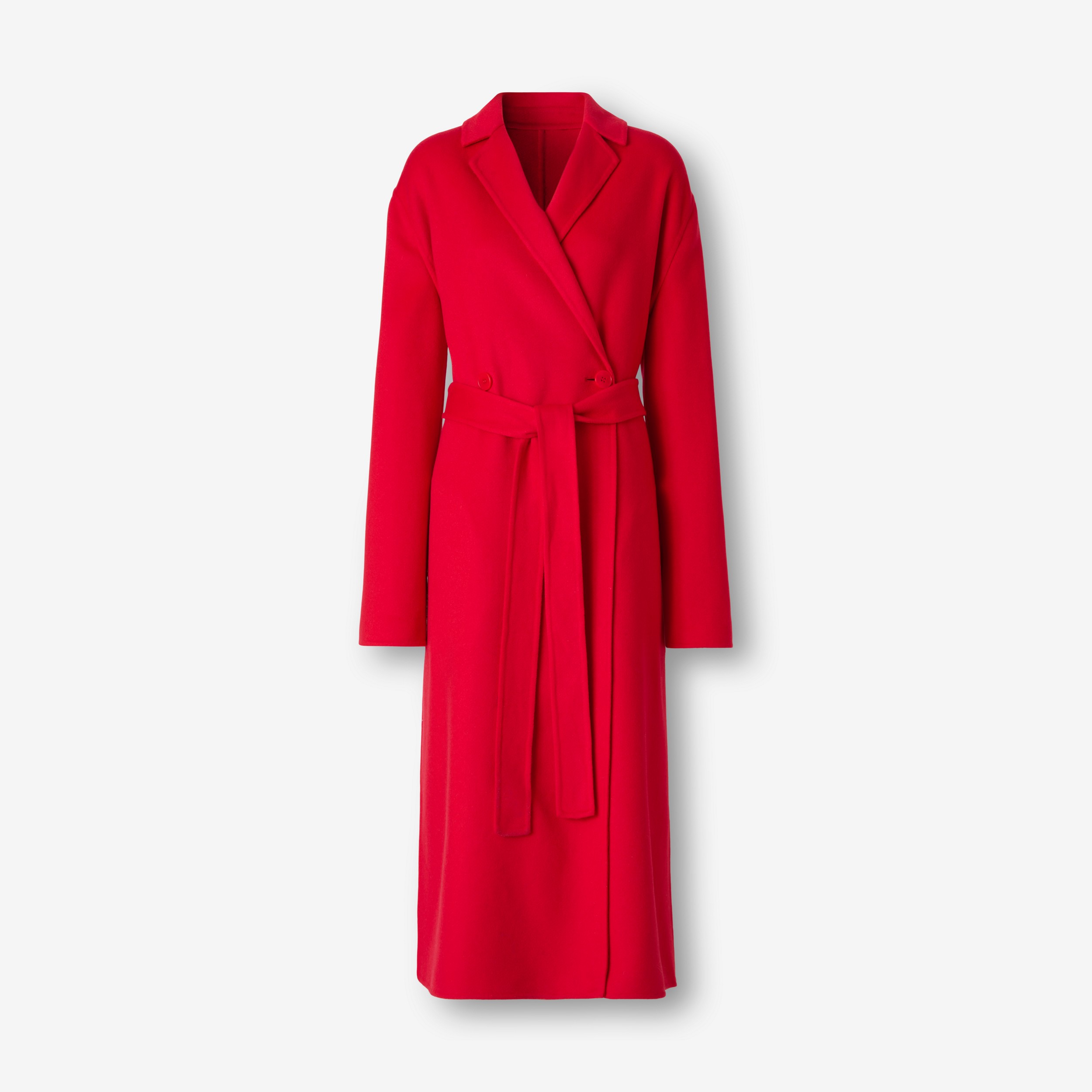 双面羊绒大衣 (亮红色) - 女士 | Burberry® 博柏利官网 - 1