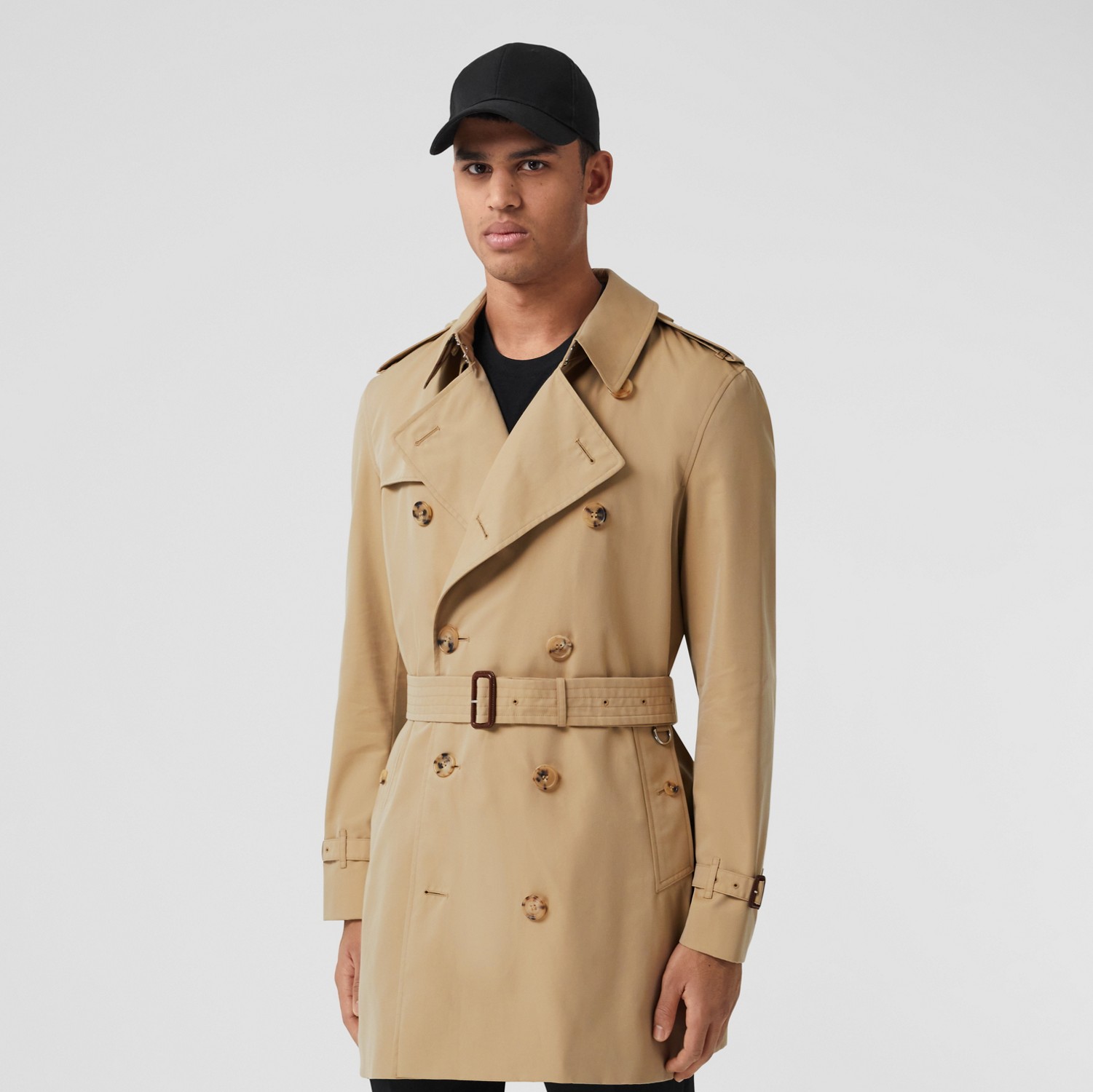 Trench coat Wimbledon curto (Mel) - Homens | Burberry® oficial