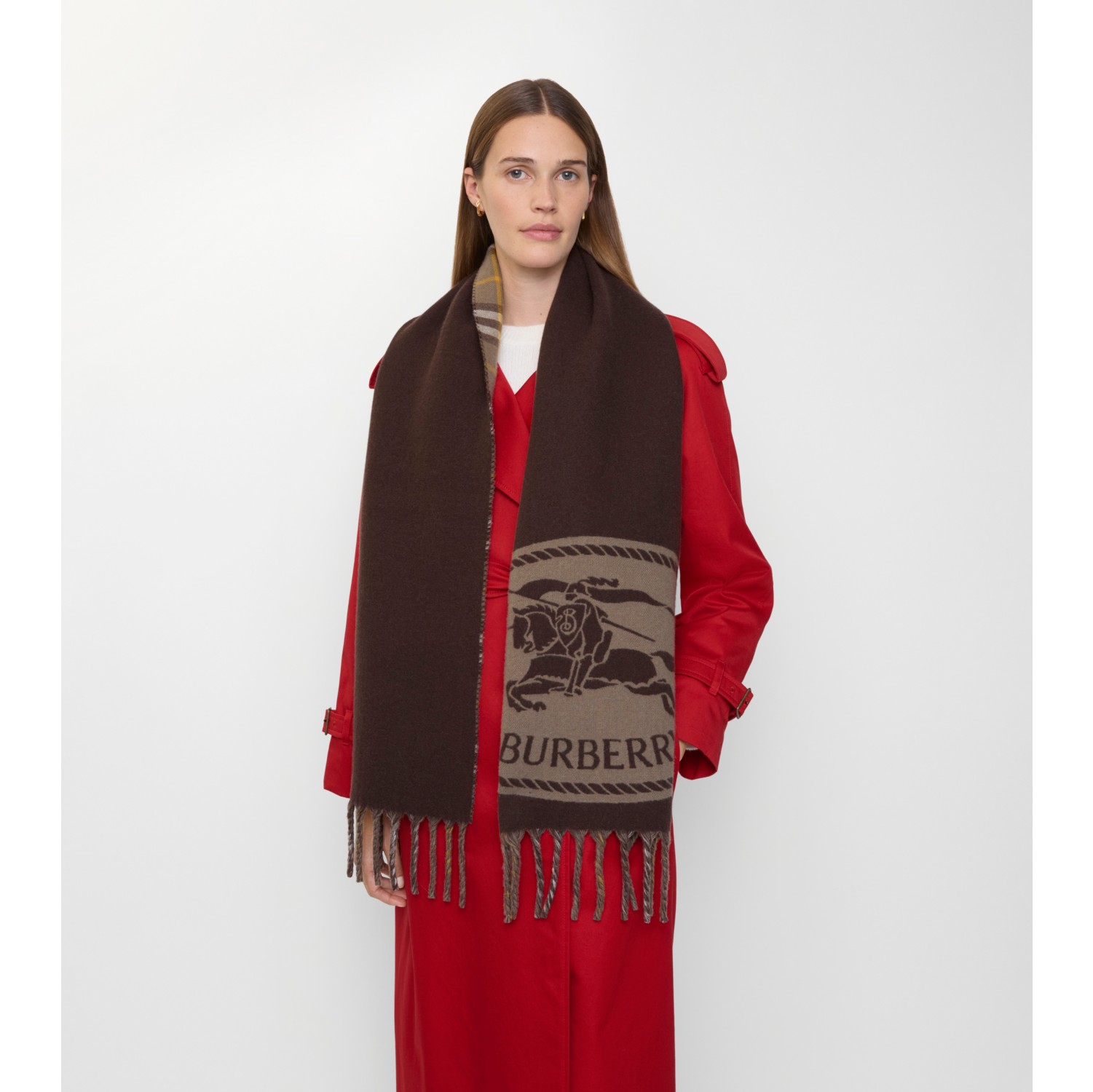 Reversible Knight Stamp Scarf