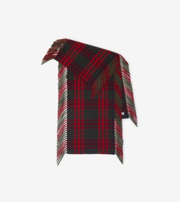 Check Wool Scarf in Loch Burberry Official
