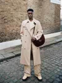 Long burberry trench clearance coat