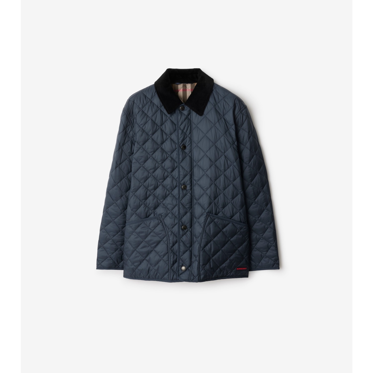 Quilted Jacket in Navy - Men | Burberry® Official