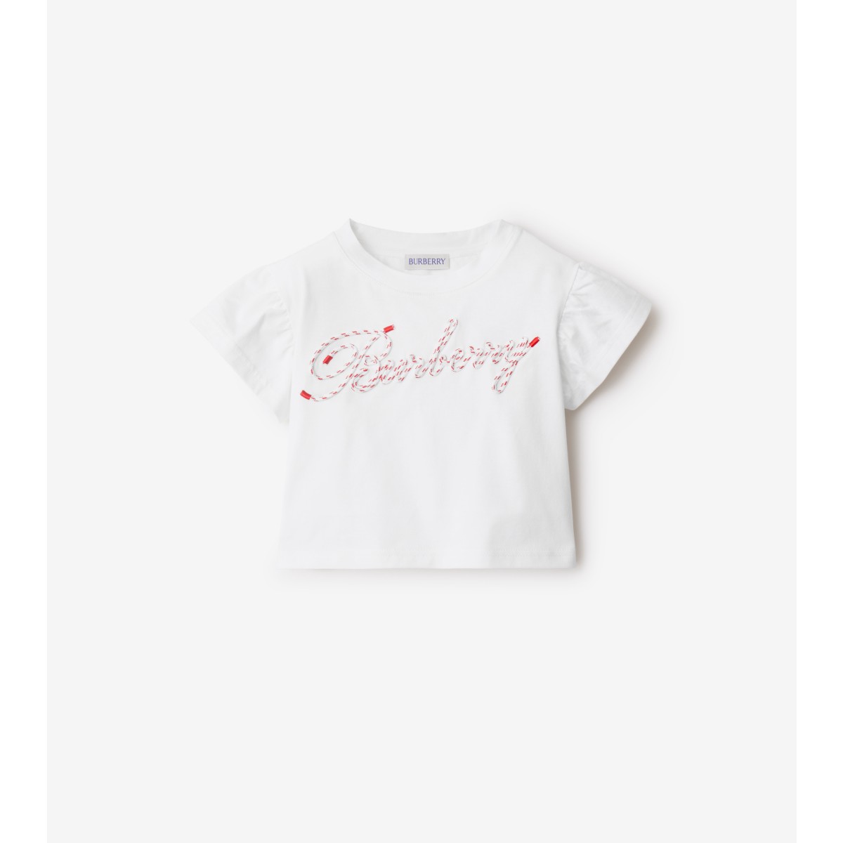 Burberry Kids'  Childrens Laces Logo Cotton T-shirt