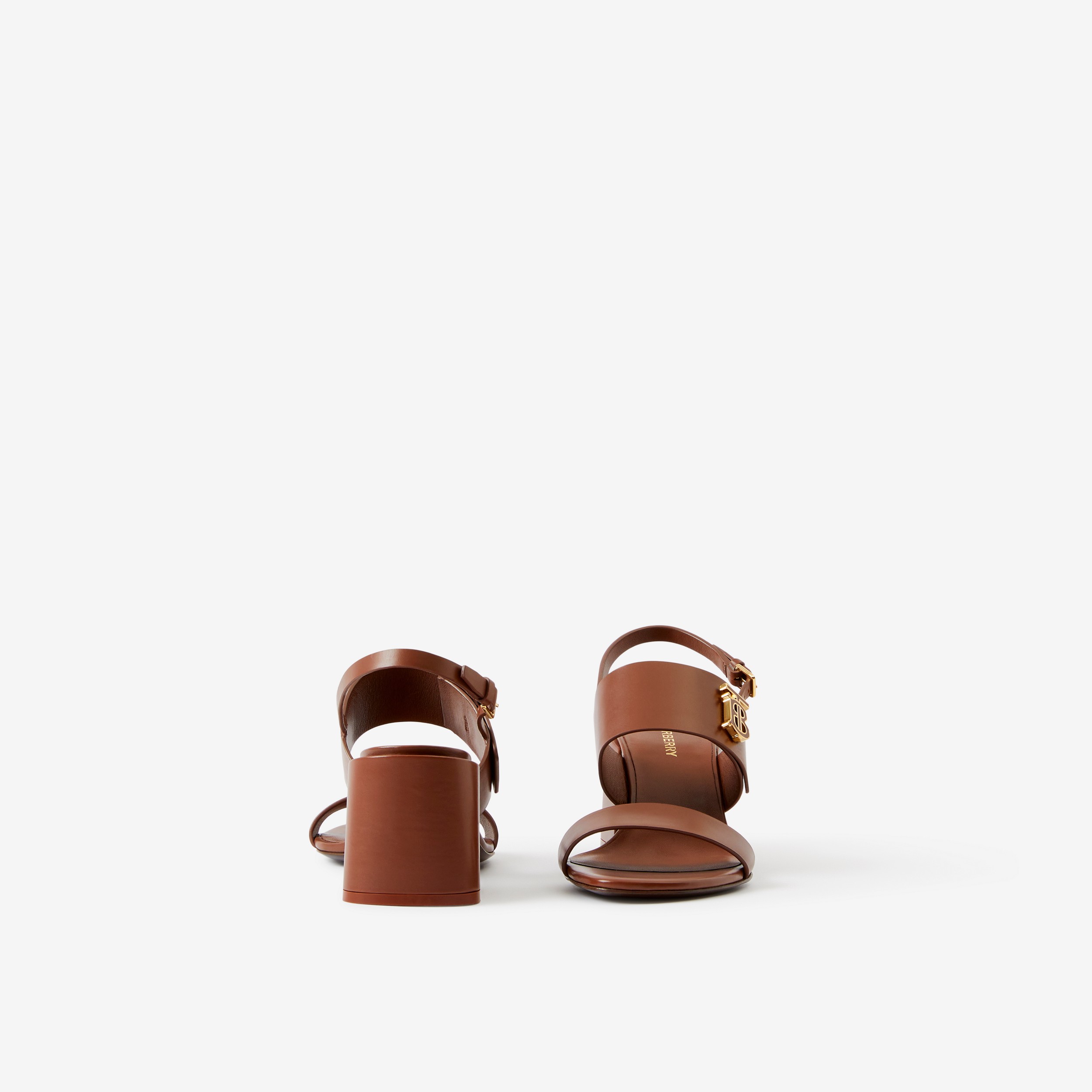 Sandales en cuir Monogram (Pomme De Pin) - Femme | Site officiel Burberry® - 4