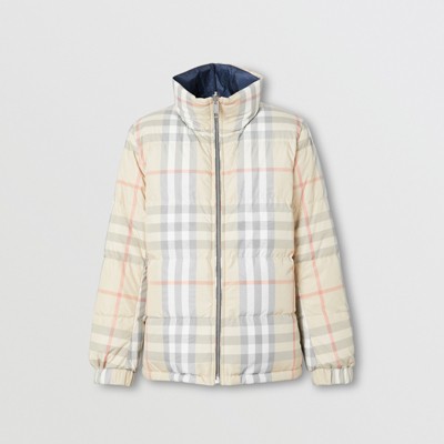Burberry reversible check puffer jacket Clearance