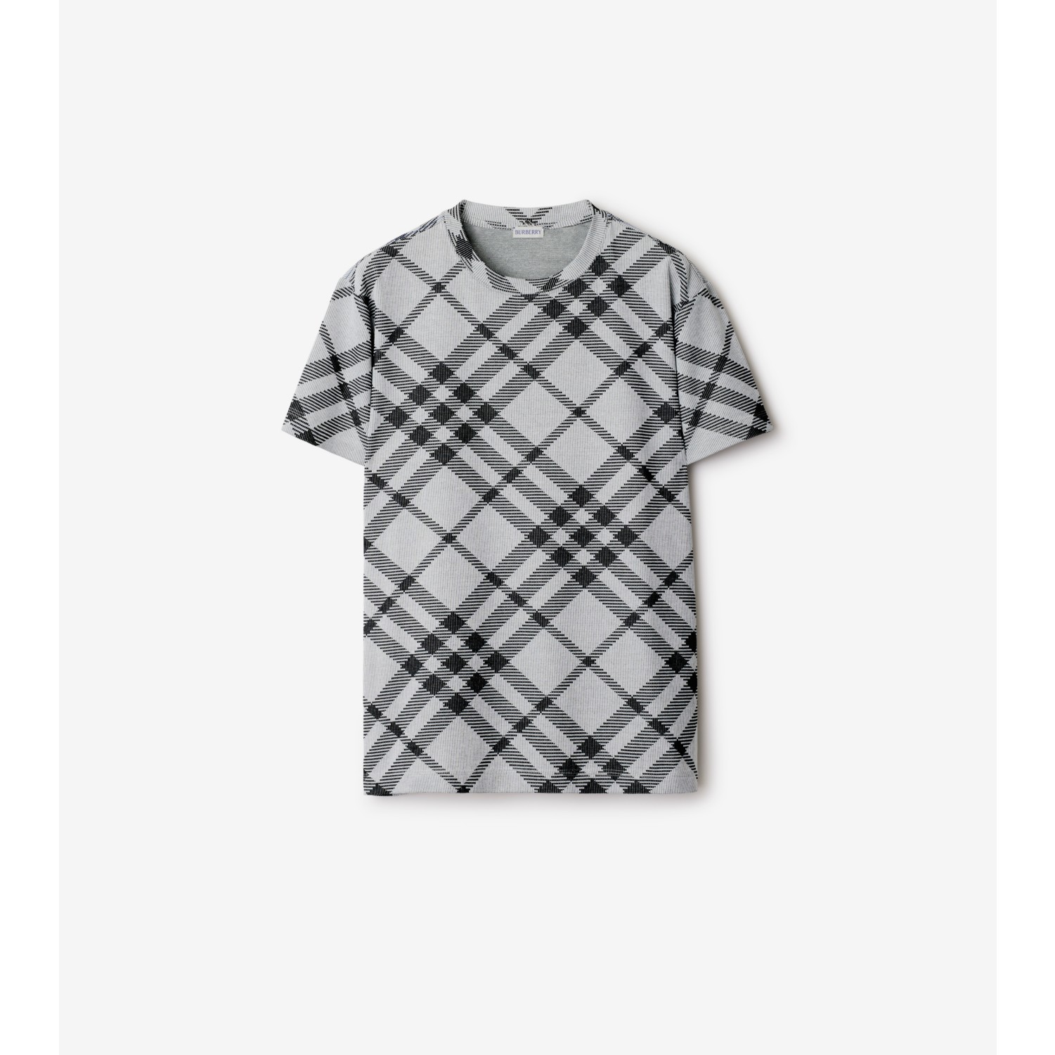 Black and white burberry shirt on sale