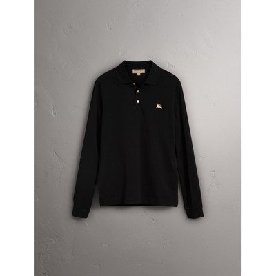 black long sleeve burberry shirt