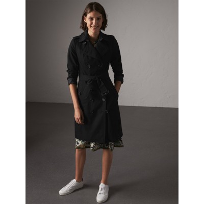 burberry trench coat womens black