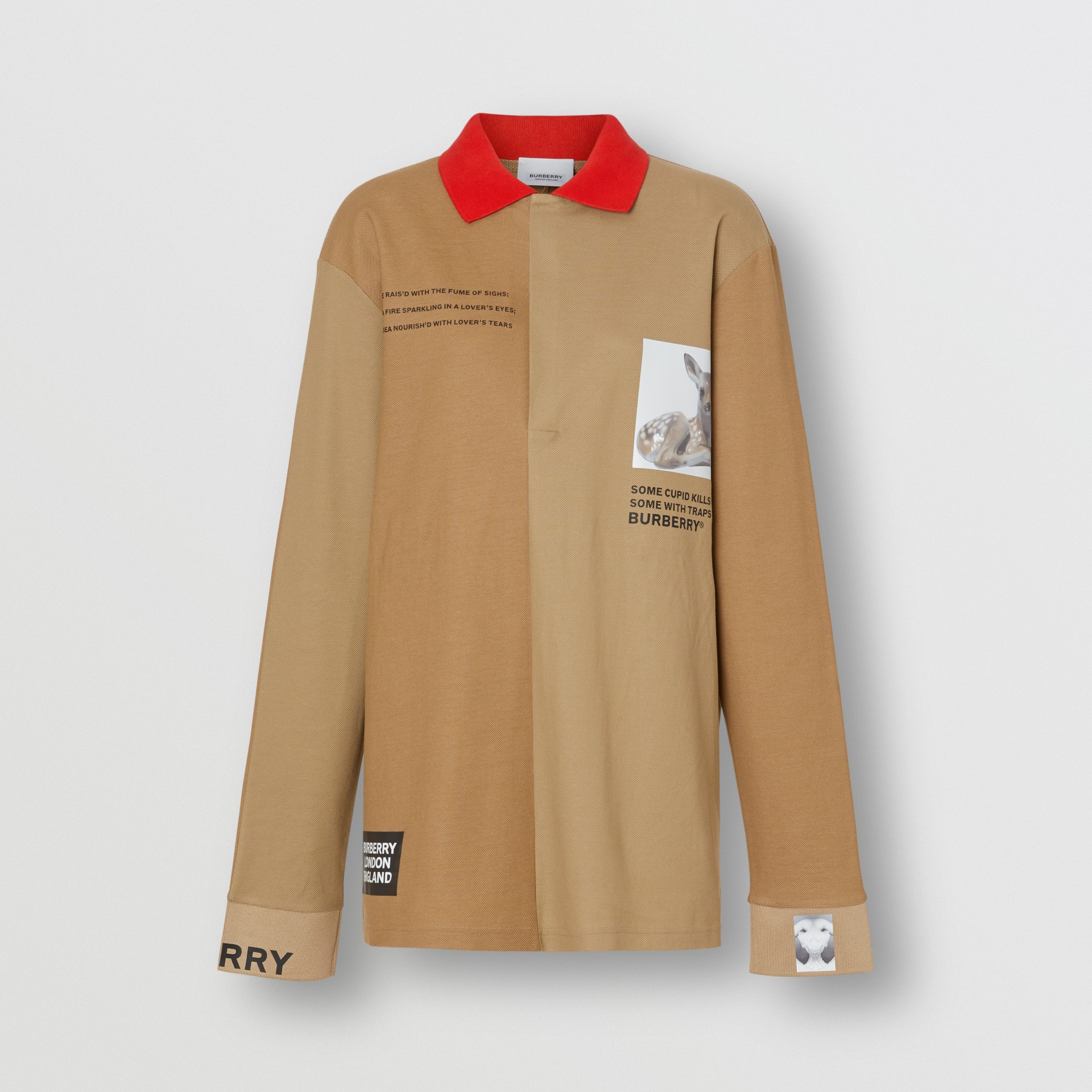 burberry long sleeve polo women's