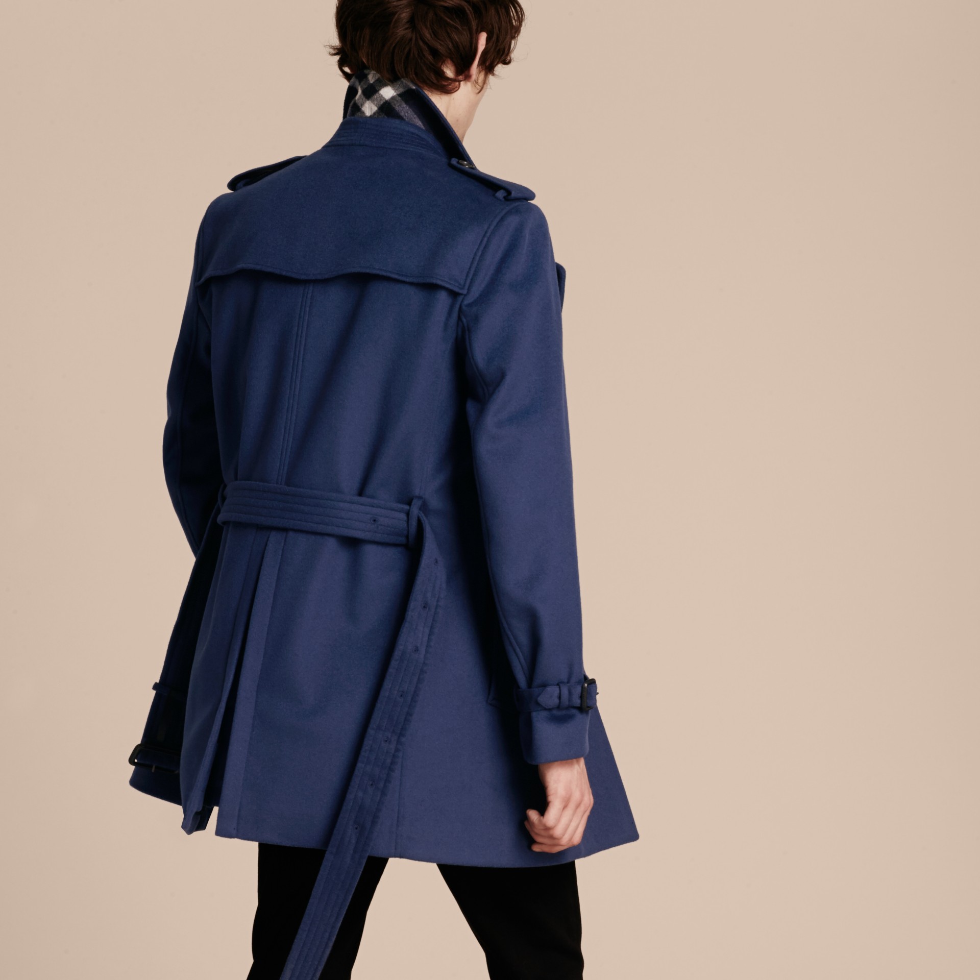 burberry blue trench coat