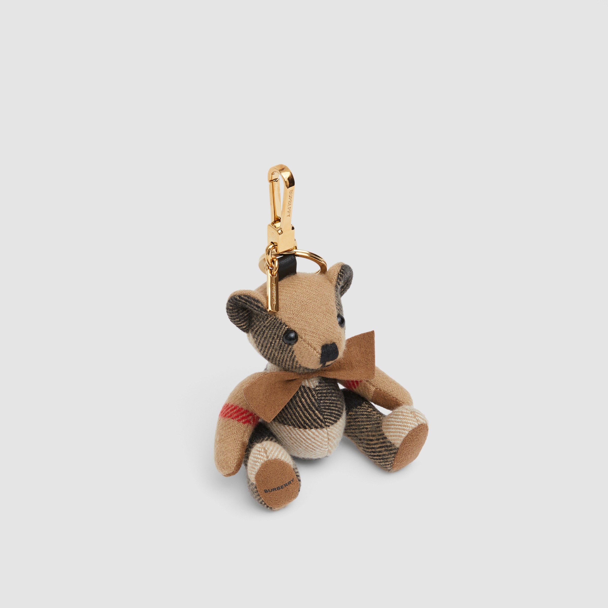 Thomas Bear Charm with Bow Tie in Archive Beige - Women | Burberry® Official - 3