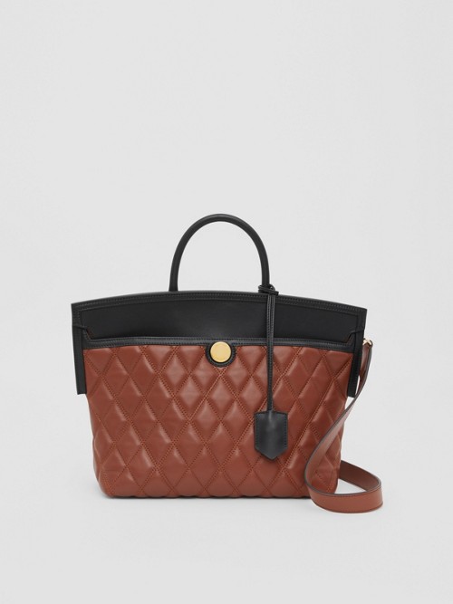 BURBERRY Small Quilted Lambsk