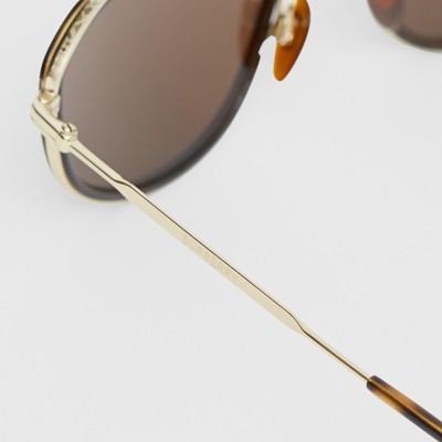 burberry gold sunglasses