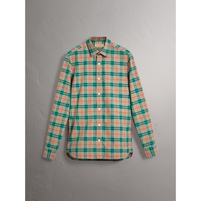 green burberry shirt