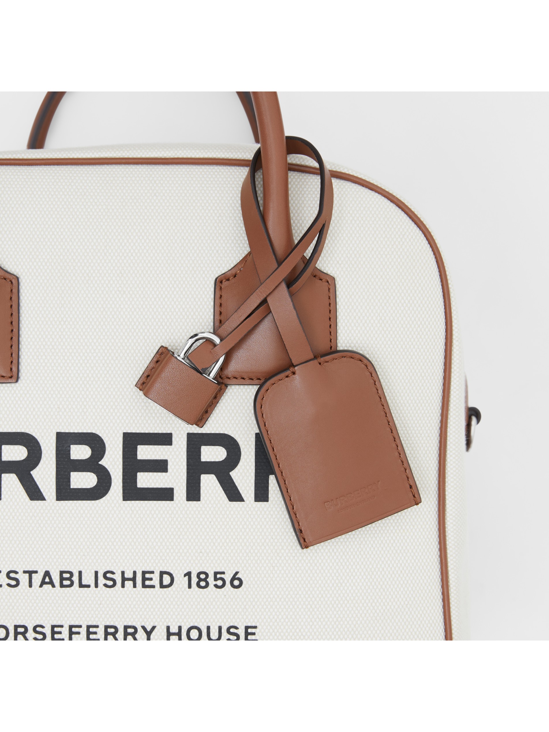 自然色 / 麦芽棕 cube - 中号 horseferry 印花帆布立方包 产品图片91