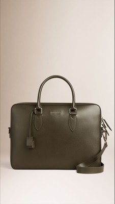Medium London Leather Briefcase