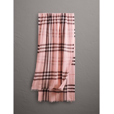 burberry plaid silk scarf