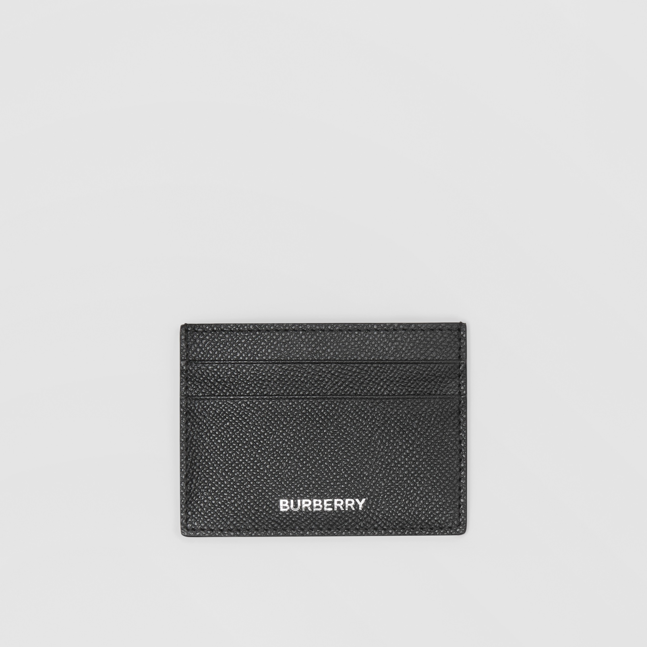 Jeg vasker mit tøj afspejle Med andre band Grainy Leather Card Case in Black - Men | Burberry® Official