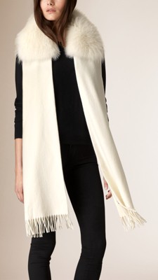 burberry scarf ivory