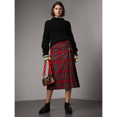 womens burberry skirt