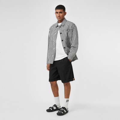 burberry black shorts