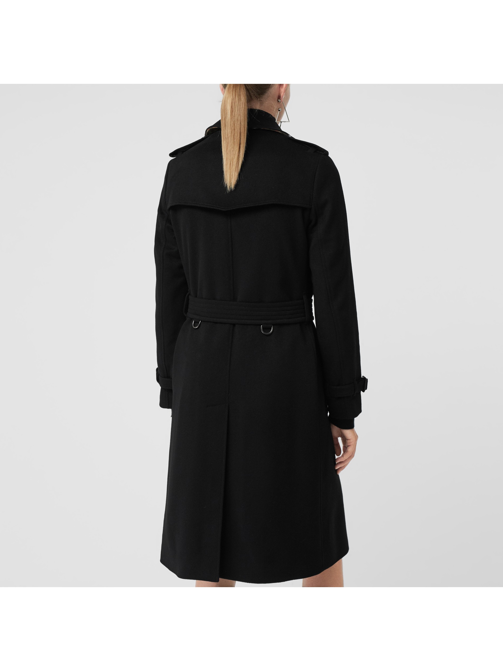 羊绒trench 风衣 (黑色) - 女士 | burberry 博柏利