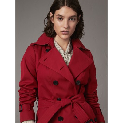 The Sandringham – Mid-length Trench Coat In Parade Red - Women ...