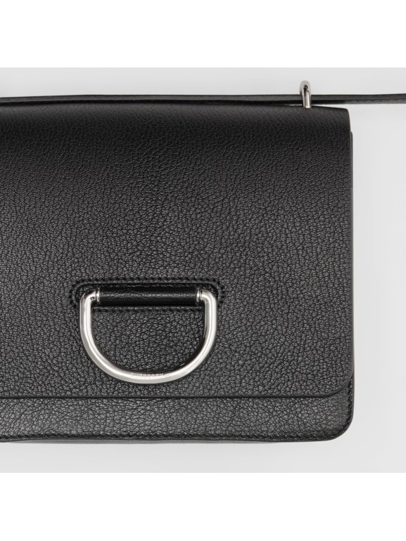 The Small Leather D-ring Bag in Black - Women | Burberry United States