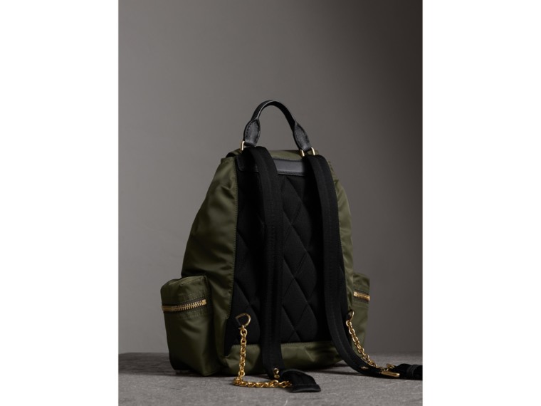 burberry leather rucksack