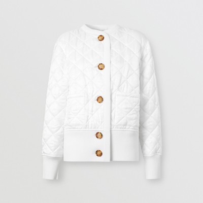 white burberry jacket