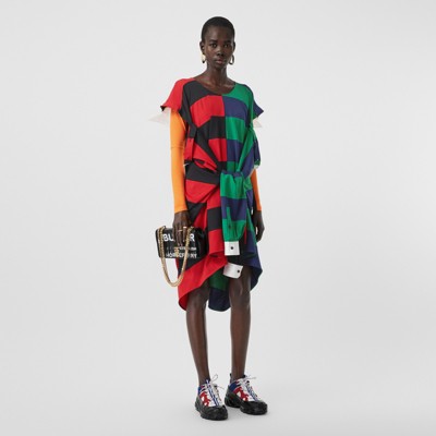 burberry striped dress