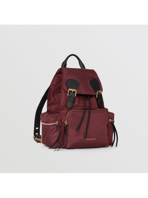 BURBERRY The Medium Rucksack in Technical Nylon and Leather