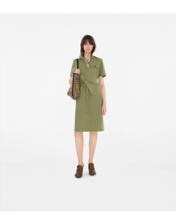 オールインワン・サロペット Burberry Green Cotton Mini Dress Burberry Green Cotton Mini Dress | ShopSimon